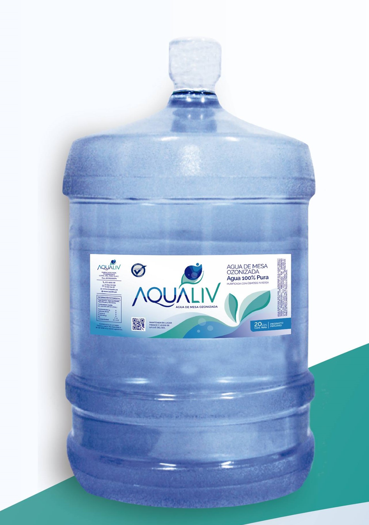 Bidón de agua ozonizada Vivalia 20 litros retornable – Proveedor de Bidones  de agua San Luis San Mateo en Lima y Callao